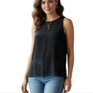 Aritzia Wilfred Ninon Silk Blouse Women XS Sleeveless Y2K Goth Girl Whimsigoth